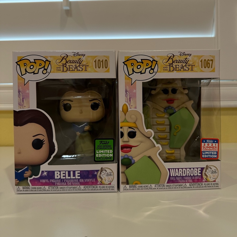 Beauty and the beast Belle and Wardrobe 2021 spring and summer con funko pop